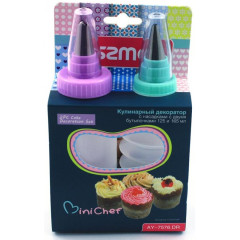 Набор 2 кулинарных декоратора 125мл/165мл с 5 насадками