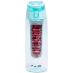 Пляшка для води Kamille Fruit 660мл пластикова з відсіком для фруктів
