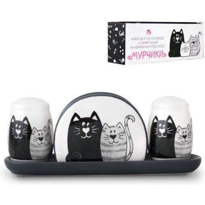 Фото 2 -Набор для специй «Мурчик» на керамике.