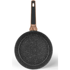 Сковорода глубокая Diamond Grey Ø24см с 5-слойным антипригарным покрытием, черный
