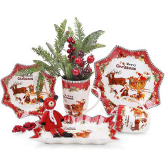 Кружка порцелянова З різдвом 600мл в подарунковій коробці