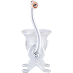 Мясорубка ручная Kamille 2в1 с насадками для наполнения колбас, 31х15х20.5см, чугун