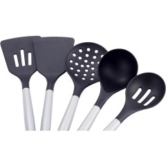 Набор кухонных принадлежностей Kamille Kitchen Utensils 5 аксессуаров на стальной подставке