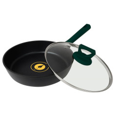 Сковорода с крышкой 28 см Ringel Herbal глубоко индукционное дно кованый алюминий.
