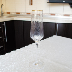 Бокал для шампанского 200 мл шестигранный Transparent turquoise (1 шт)