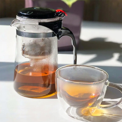 Фото 2 -Чайник заварювальний 750 мл Тіпод скляний з окремою колбою для заварювання Фото 2 -Чайник заварювальний 750 мл Тіпод скляний з окремою колбою для заварювання