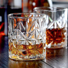 Набір склянок 6 шт по 300 мл з прозорого товстого скла, стакани для віскі Граф