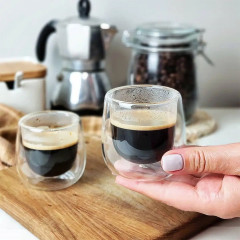 Склянки з подвійним дном 2 по 100 мл еспресо Емма