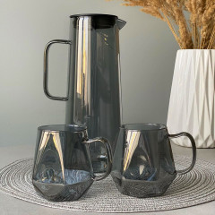 Глечик скляний Graphite 1350мл з кришкою