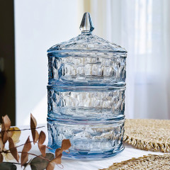 Трехуровневая банка 3 в 1 из стекла 3 по 400 мл для продуктов Живая вода