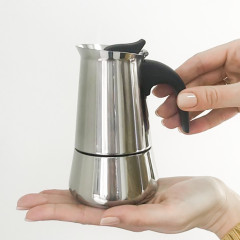 Гейзерна кофеварка 100 мл на 2 чашки еспресо Генуя 