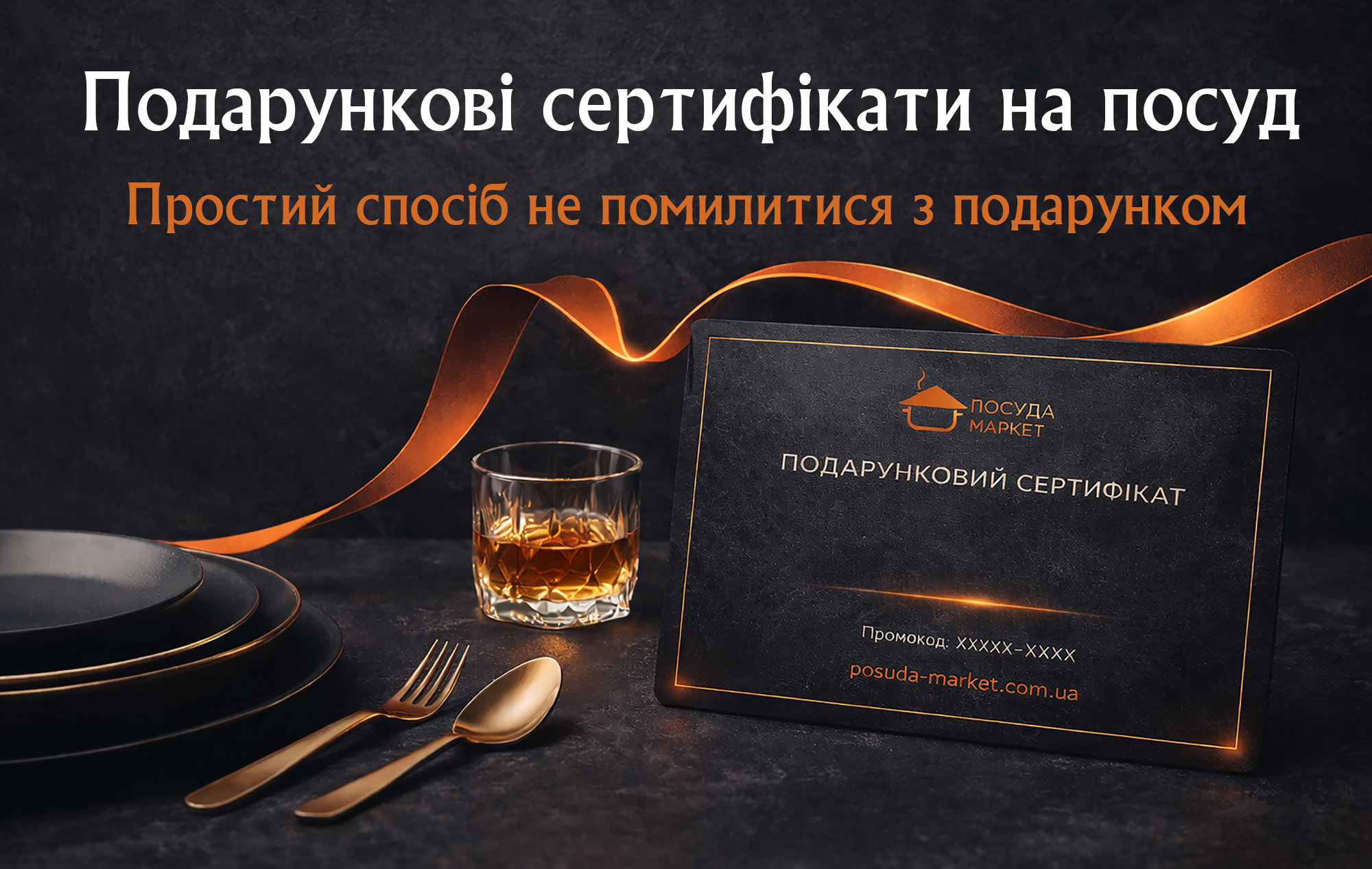 Подарункові сертифікати на посуд - простий спосіб не помилитися з подарунком